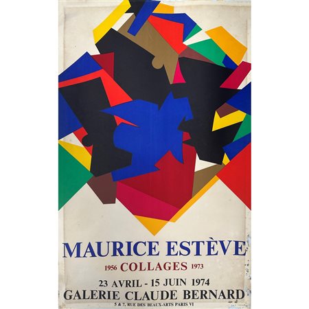 Locandina mostra Maurice Estève, 1974