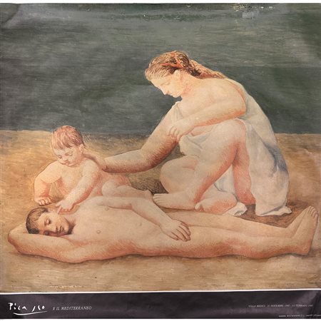 Locandina mostra Picasso e il Mediterraneo, 1982