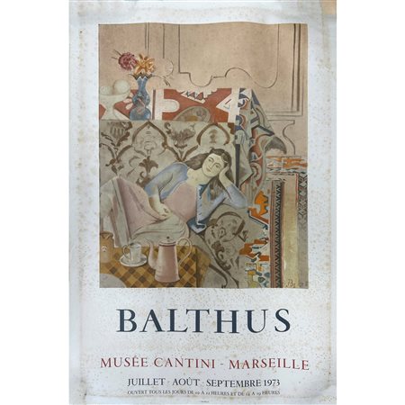 Locandina mostra di Balthus, 1973
