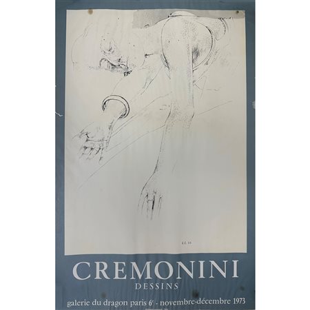 Locandina mostra di Cremonini, 1973