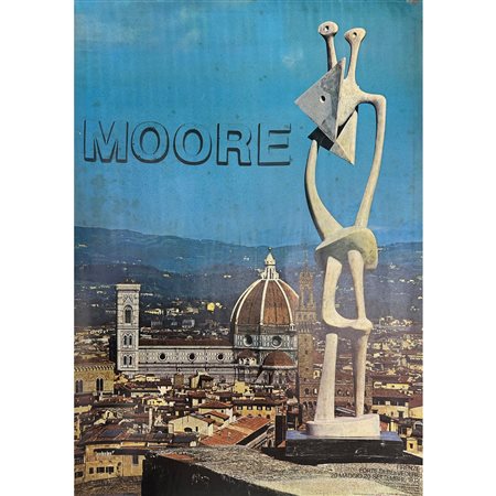 Locandina mostra Henry Moore, 1972