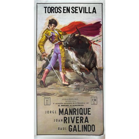 Locandina Toros en Sevilla, 1985