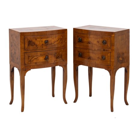 MANIFATTURA SICILIANA DELLA FINE XIX SECOLO, Coppia comodini