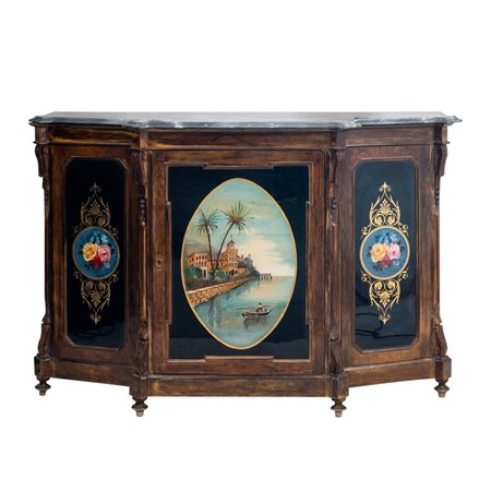 MANIFATTURA SICILIANA DEL XIX SECOLO, Credenza