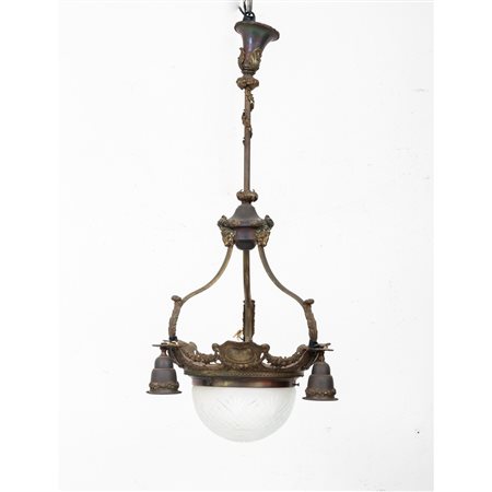 MANIFATTURA SICILIANA DEI PRIMI DEL '900, Lampadario