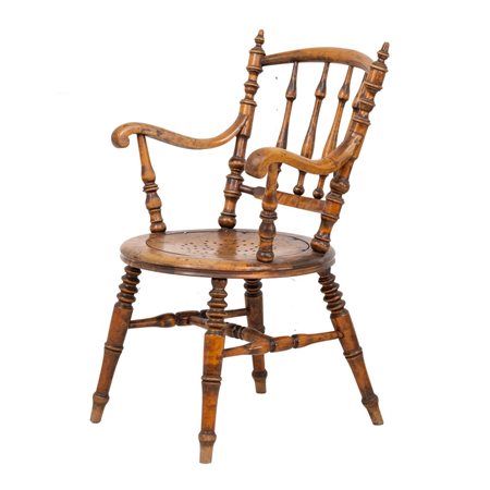 MANIFATTURA INGLESE DELLA FINE DEL XIX SECOLO, Poltrona