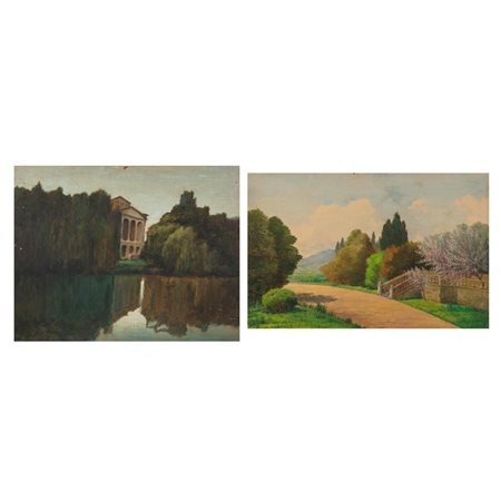 FRANCESCO LODATO (Attr.), Due oli su faesite