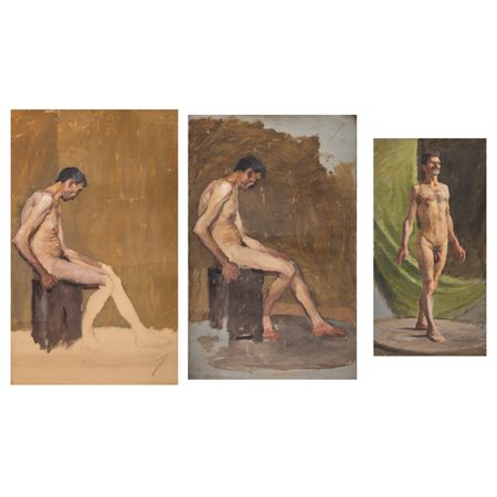 FRANCESCO LODATO (Attr.), Tre oli su tela