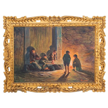 R. RAIMONDI, Olio su tela