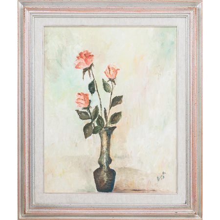 PITTORE DEL XX SECOLO, Natura morta, Olio su tela