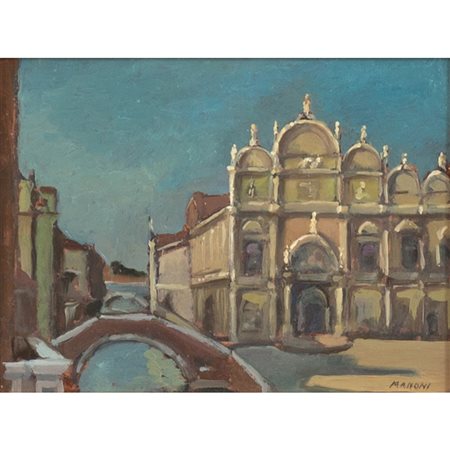 GIUSEPPE MANONI, Olio su tavola