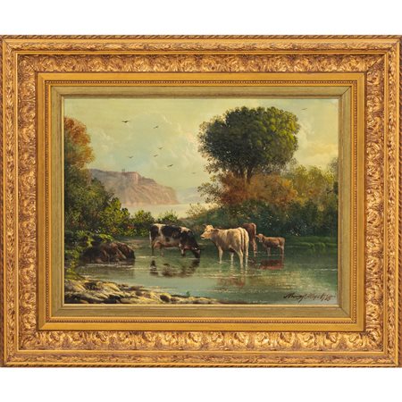 MARIO ALLEGRETTI, Olio su tela