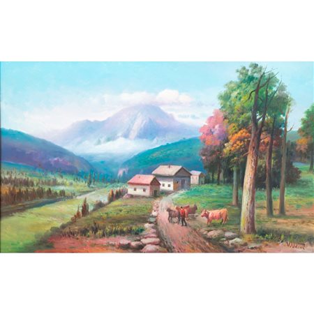 VINCENZO UDINE, Olio su tela