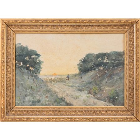 JAN HARM WEIJNS, Acquarello su carta