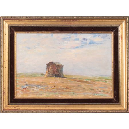 GEORGES RICARD-CORDINGLEY, Olio su carta applicato tavoletta