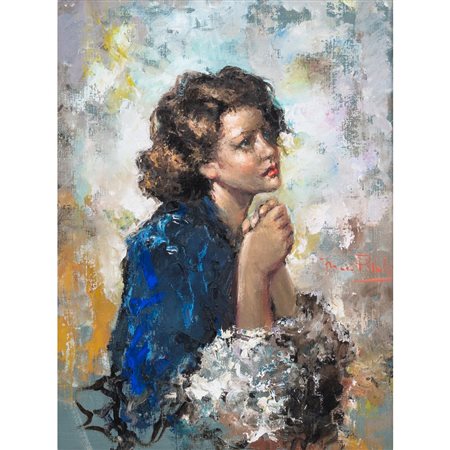 FRANCO RISPOLI, La speranza, Olio su tela