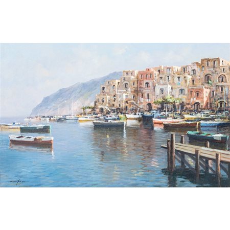 MARIO IRACE, Porto, Olio su tela