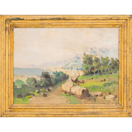 PITTORE DEI PRIMI DEL '900, Olio su tavola