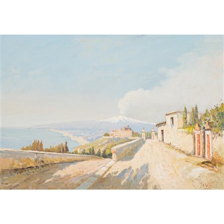 F. VITALI, Olio su masonite