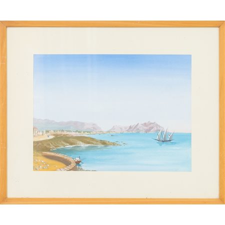 PITTORE DEL XX SECOLO, Gouache su carta