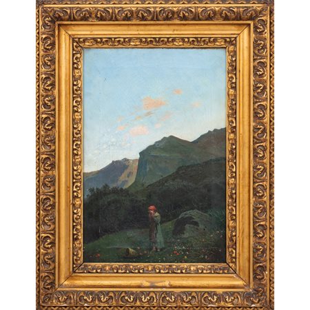 SCUOLA SICILIANA DEL XIX SECOLO, Olio su tela