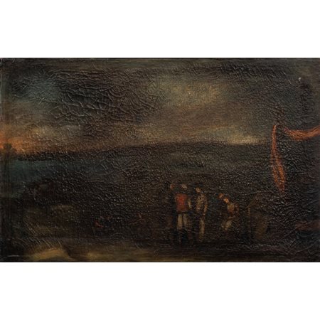 SCUOLA DEL NORD EUROPA DEL XVIII SECOLO, Olio su tela.