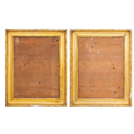 MANIFATTURA SICILIANA DEL XIX SECOLO, Coppia di cornici