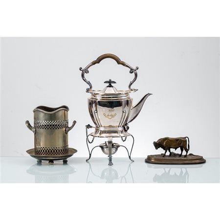 MANIFATTURA XX SECOLO, Samovar, porta bottiglia e scultura