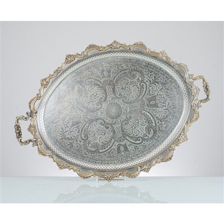 VASSOIO in metallo argentato