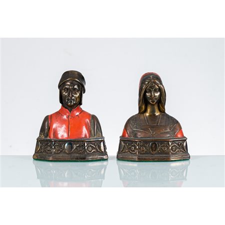 POMPEIAN BRONZE, Coppia di sculture