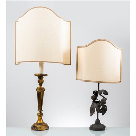 MANIFATTURA SICILIANA DEL XX SECOLO, Due lumi da tavolo