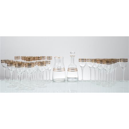 MANIFATTURA ITALIANA DEI PRIMI DEL '900, Servizio di bicchieri