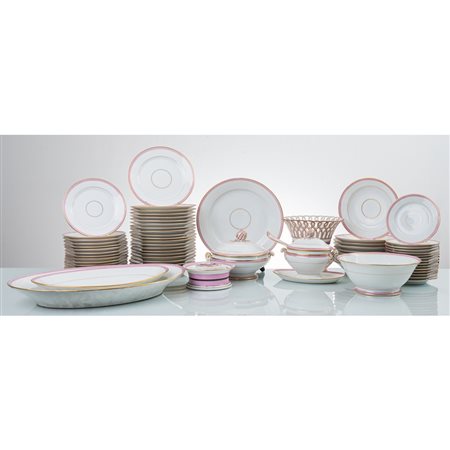 MANIFATTURA ITALIANA FINE XIX SECOLO, Servizio di piatti