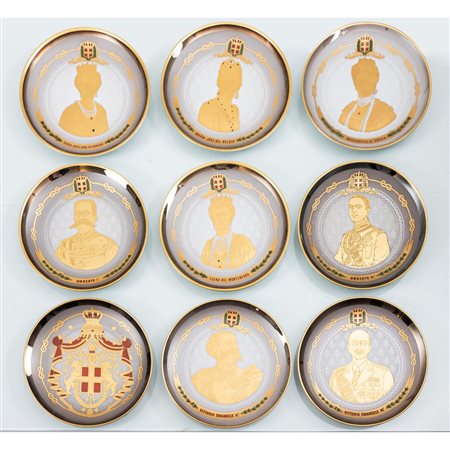 NICASIO, Collezione di nove piatti