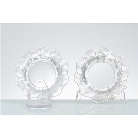 LALIQUE, Coppia di piattini