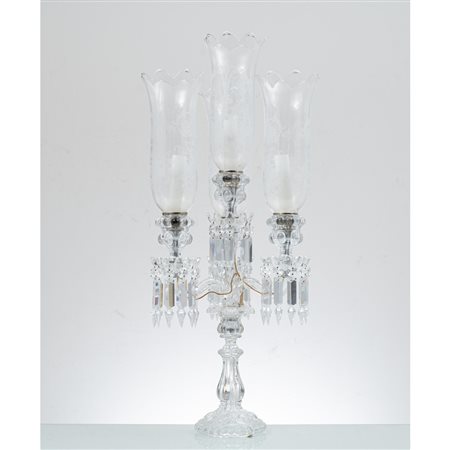 BACCARAT, Candelabro in cristallo