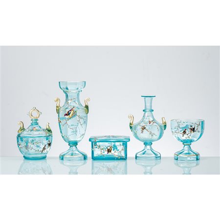 MANIFATTURA ITALIANA DEI PRIMI DEL '900, Oggetti in vetro