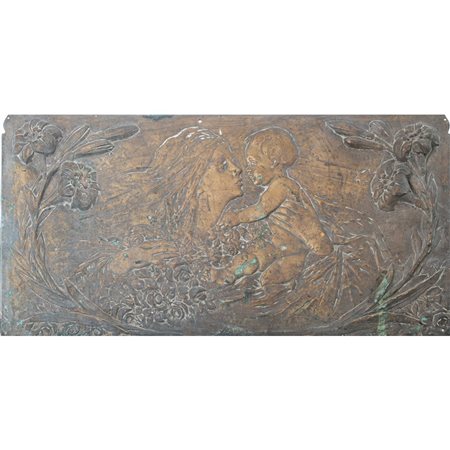 SCULTORE DEL XX SECOLO, Placca in bronzo
