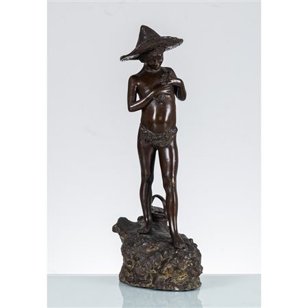 GIOVANNI VARLESE, Scugnizzo, Scultura in bronzo