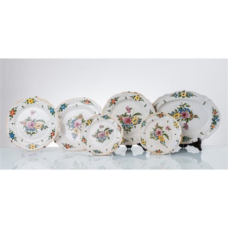 MANIFATTURA EUROPEA DEL XIX SECOLO, Sei piatti