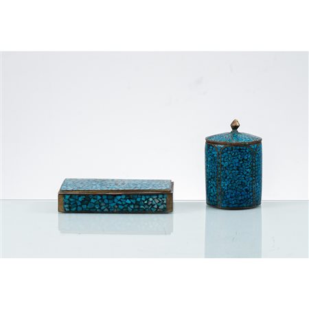 MANIFATTURA FRANCESE DEL XIX SECOLO, Due scatole