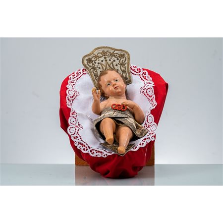 MANIFATTURA SICILIANA DEL XIX SECOLO, Bambinello