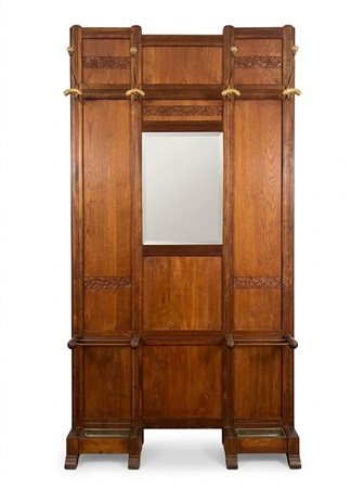 Importante Mobile da Ingresso con Specchiera e Portaombrelli – Stile Umbertino