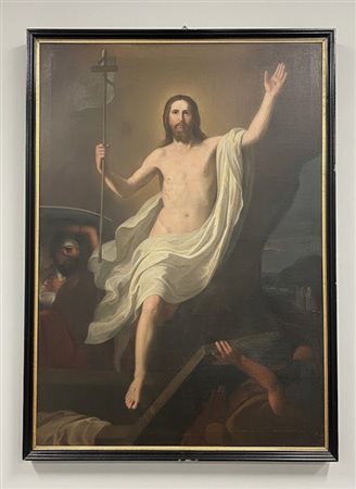 Dipinto olio su tela La Risurrezione di Cristo – Olio su Tela (170x135 cm / 190x145 cm con cornice