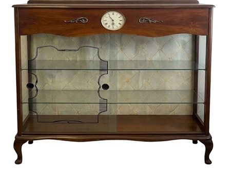 Vetrina "Liberty" in Noce con Orologio Integrato – Metà del XX Secolo