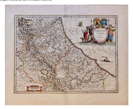 Mappa Jean Blaeu – "Abruzzo Citra et Ultra" – 1650 circa
