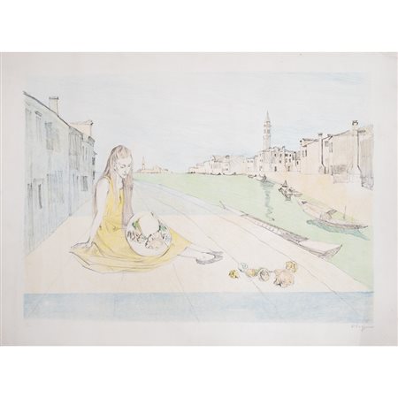 ROMANO PARMEGGIANI, Litografia a colori