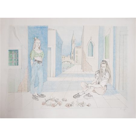 ROMANO PARMEGGIANI, Litografia a colori