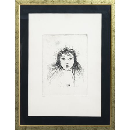 BRUNO CARUSO, Figura femminile, Acquatinta