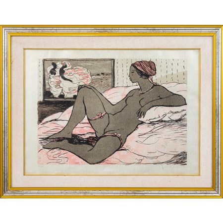 SALVATORE FIUME, Litografia a colori